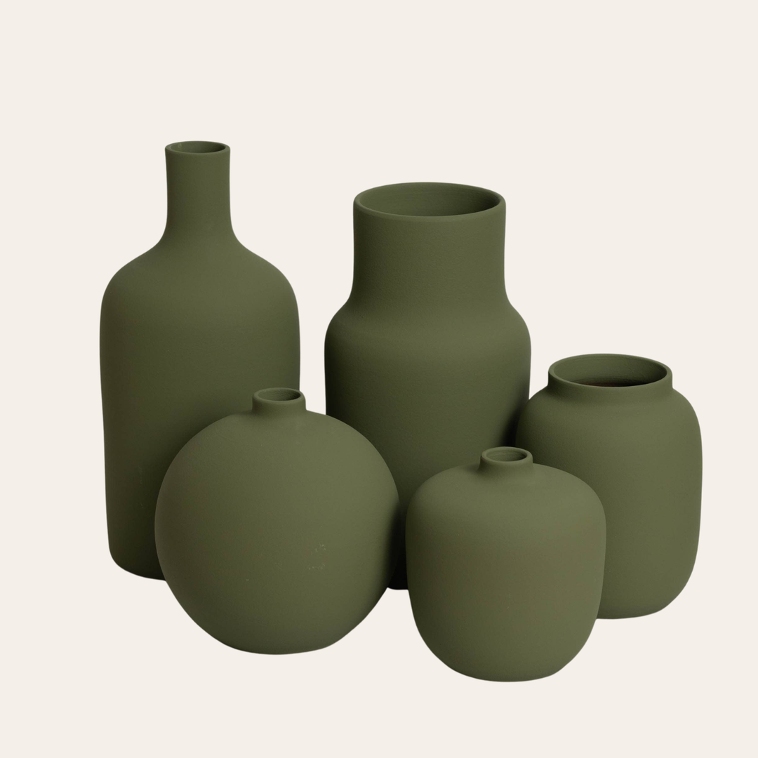 Vază ceramică Verde Olive 04