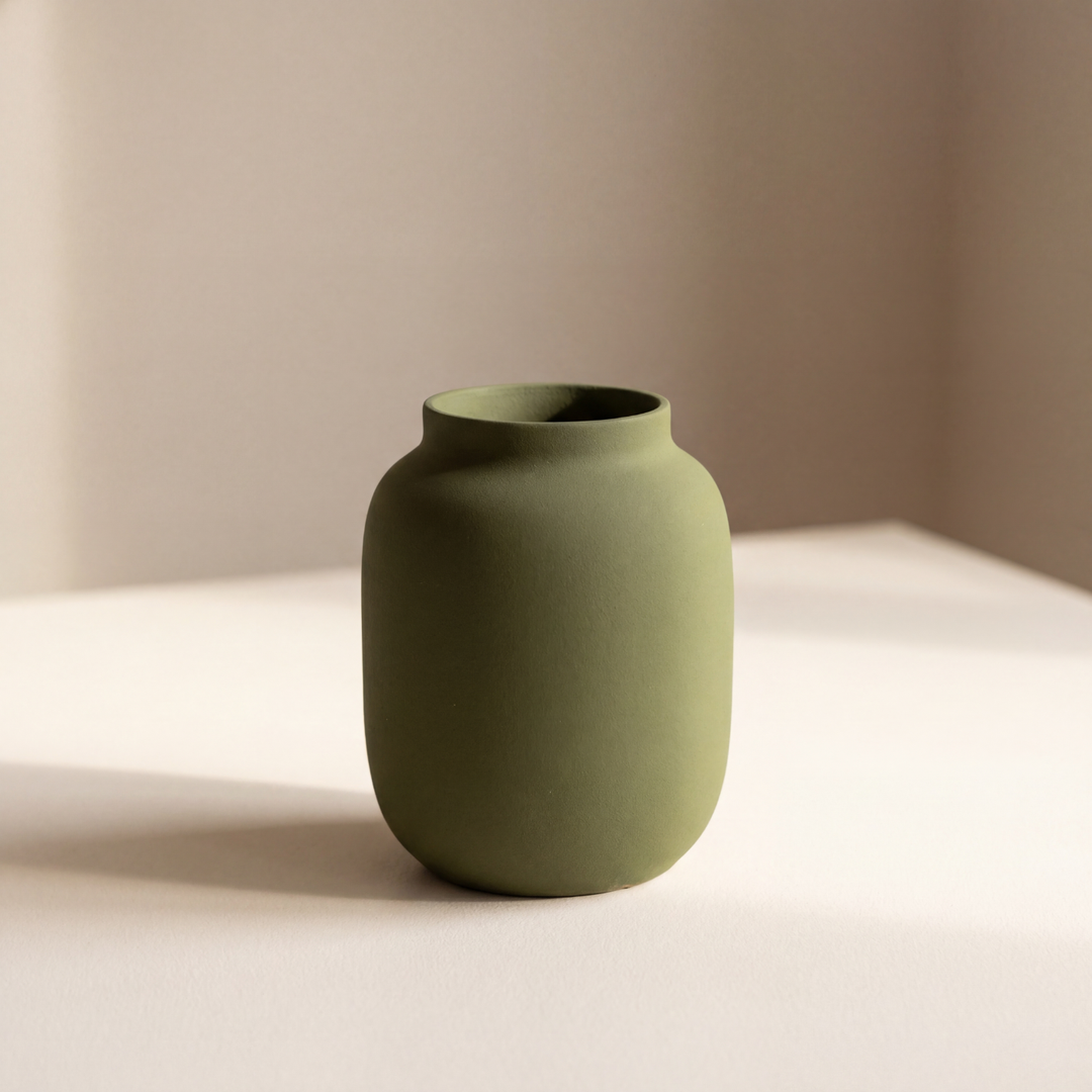 Vază ceramică Verde Olive 04